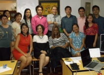 (L-R standing) Ms. Joy Pavico, CESD Executive Director, Ms. Gheila Selosa, Technical Assistant, Ms. Normie Ibe, Senior Technical Assistant, Ms. Kathrina Cada, Accounting Assistant, Mr. Julius Colibao, MYOB Administrator, Mr. Mario Gapud, Senior Adviser for Finance and Admin, Mr. Leo Pura, Senior Manager for Project Operations, Mr. Donald Loyloy, Senior Manager for Finance and Admin, Mr. Jobel de Rosas, Claims Assistant, Ms. Jean Luna, Finance and Admin Assistant (L-R Seated)  Ms. Lourdes Caballero, Senior Technical Services Assistant, Ms. Elvira Ablaza, President and CEO, Ms. Tet Loyloy, Senior Manager for Technical Services