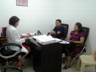 Courtesy visit with Dr. Rovel Blancia, IPHO ZDSduring the field visit of mr. Espinar