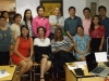 (L-R standing) Ms. Joy Pavico, CESD Executive Director, Ms. Gheila Selosa, Technical Assistant, Ms. Normie Ibe, Senior Technical Assistant, Ms. Kathrina Cada, Accounting Assistant, Mr. Julius Colibao, MYOB Administrator, Mr. Mario Gapud, Senior Adviser for Finance and Admin, Mr. Leo Pura, Senior Manager for Project Operations, Mr. Donald Loyloy, Senior Manager for Finance and Admin, Mr. Jobel de Rosas, Claims Assistant, Ms. Jean Luna, Finance and Admin Assistant (L-R Seated)  Ms. Lourdes Caballero, Senior Technical Services Assistant, Ms. Elvira Ablaza, President and CEO, Ms. Tet Loyloy, Senior Manager for Technical Services